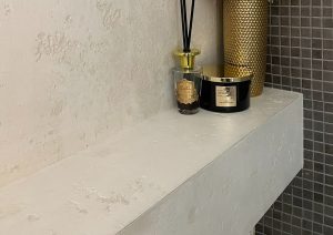 Dekoratyvinis tinkavimas vonioje. Dekoras BRONX